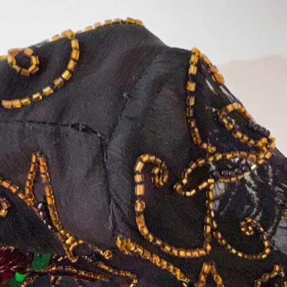 VINTAGE Stenay Beaded Sheer Sleeve Blouse Size S - Picture 13 of 16